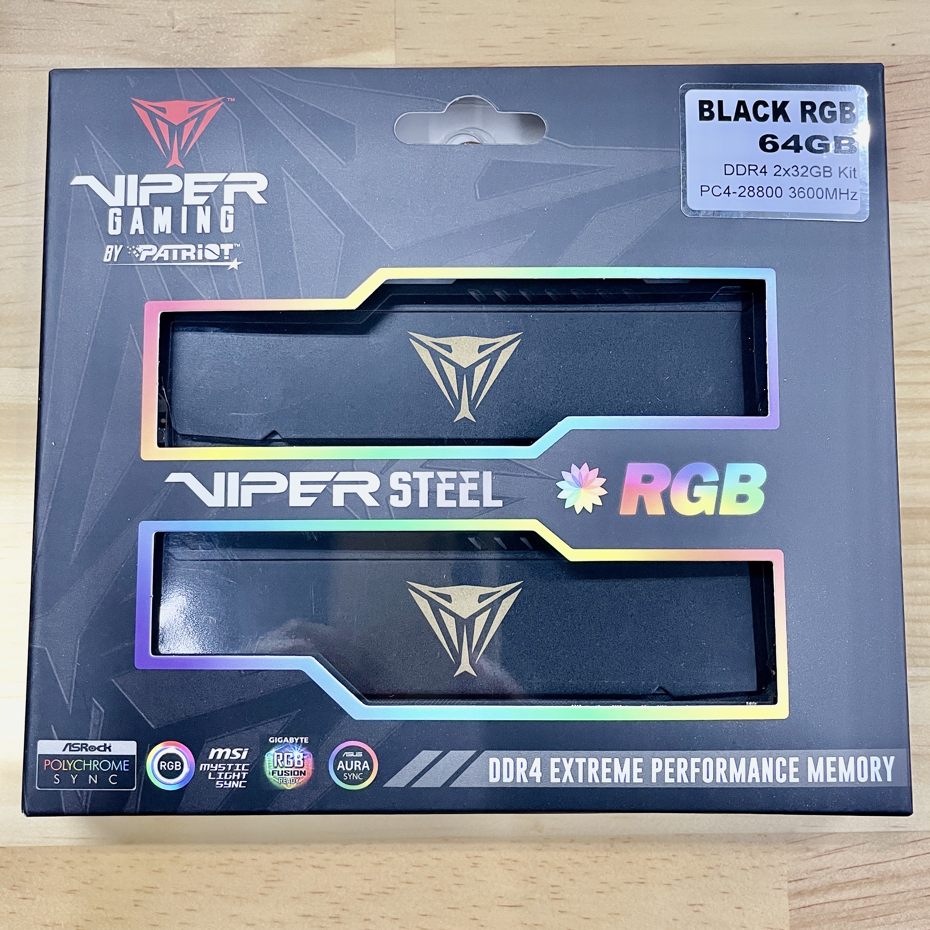 VIPER GAMING STEEL DDR4 64GB 32GB*2枚